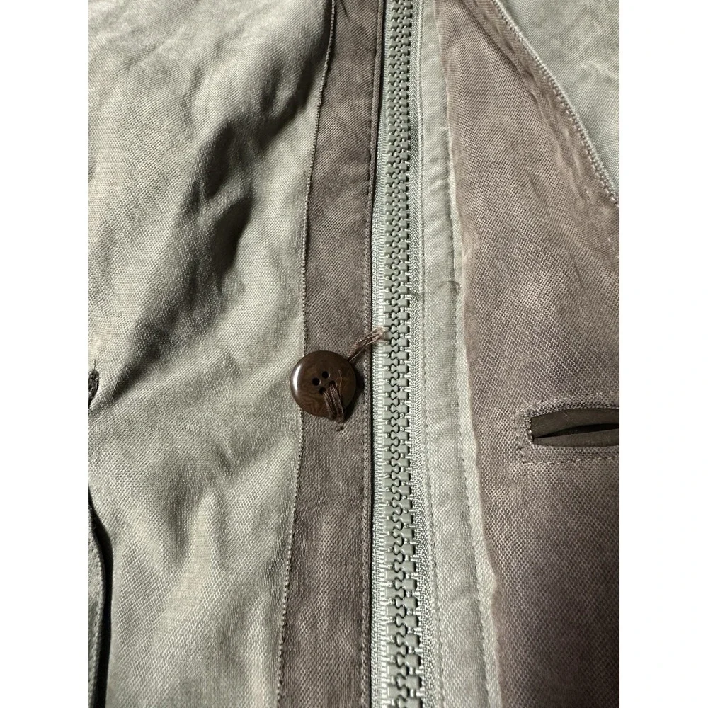 VTG Rainforest Men Barn Chore Coat Jacket M Tan Down Filled Removeable Zip Liner
